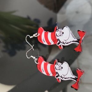 Cat in the Hat Earrings